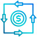 external cash-flow-passive-income-xnimrodx-lineal-gradient-xnimrodx icon