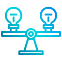 external comparison-design-thinking-xnimrodx-lineal-gradient-xnimrodx icon