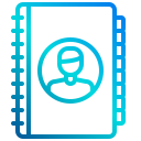 external contact-contact-us-xnimrodx-lineal-gradient-xnimrodx icon