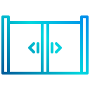 external gate-smart-home-xnimrodx-lineal-gradient-xnimrodx icon