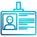 external id-card-school-xnimrodx-lineal-gradient-xnimrodx icon