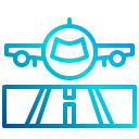 external landing-avitation-and-airport-xnimrodx-lineal-gradient-xnimrodx icon