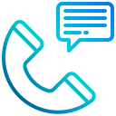 external phone-call-communication-xnimrodx-lineal-gradient-xnimrodx icon