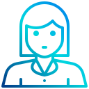 external woman-avatar-xnimrodx-lineal-gradient-xnimrodx icon