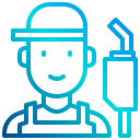 external worker-gas-station-xnimrodx-lineal-gradient-xnimrodx icon