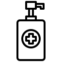 external alcohol-gel-hospital-and-healthcare-xnimrodx-lineal-xnimrodx icon