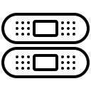 external band-aid-pharmacy-xnimrodx-lineal-xnimrodx icon