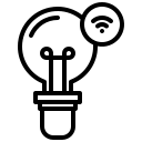 external bulb-intelligence-device-xnimrodx-lineal-xnimrodx icon