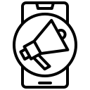 external megaphone-notification-alert-xnimrodx-lineal-xnimrodx-2 icon