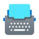 typewriter with-paper icon