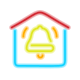 secured by-alarm-system icon