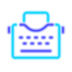 typewriter with-paper icon