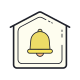 secured by-alarm-system icon