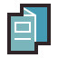 folded booklet icon